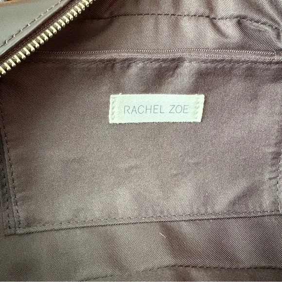 Rachel Zoe Chocolate Brown Barrel Bag RZ-8585 NWT - Picture 5 of 7